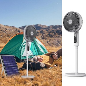 Rechargeable Solar Fan Portable Air Circulation With Control Pure Copper Brushless Motor for Home & Camping SF01 Solar Fan With - Product Image 5