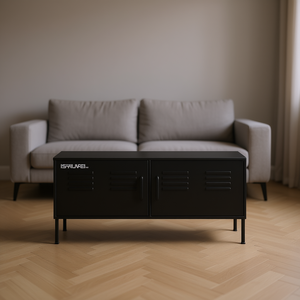 Soporte de TV de Acero Isuwaei, 41.3x13.8x19.7 Pulgadas, Diseño Urbano, Mueble de Almacenamiento para Sala de Estar - Product Image 2