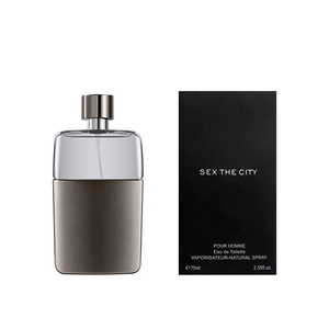 Eau de Toilette Guilty Black da Uomo, Fragranza Naturale Ecologica <span class=keywords><strong>di</strong></span> Lusso, Fresca e Legnosa al Sandalo, 75ml - Product Image 1