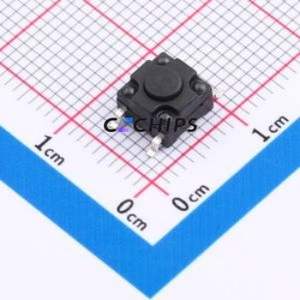UK-B02123T-G4.3-250JZ Tactile Switch DIP-4P,6.2x6.2mm Switch 2.5N 6.15mm 6.15mm 4.3mm - Product Image 1