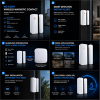 Sensor Magnético Inalámbrico para Puerta, Alarma de Contacto FSK 868MHz, Sistema de Seguridad Inteligente para el Hogar, Detector de Puertas y Ventanas con Alerta por Aplicación