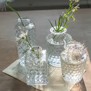 European Relief Products Flower Arrangement Flower Device Hydroponic Plant Container Bottle Mini Glass Vase