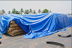 Lona Resistente Impermeable, Lonas de Polietileno Azules Gruesas para Exteriores, Ojales de Metal, Bordes Reforzados - Product Image 4