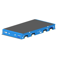 Robot AGV certifié ISO en Chine, navigation magnétique, évitement d'obstacles par laser, véhicule logistique industriel à guidage automatique
