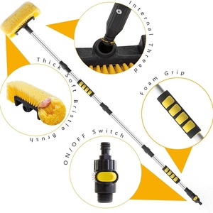 <span class=keywords><strong>Brosse</strong></span> <span class=keywords><strong>de</strong></span> <span class=keywords><strong>lavage</strong></span> <span class=keywords><strong>de</strong></span> voiture <span class=keywords><strong>télescopique</strong></span> portable à flux d'eau avec poils en PVC souple <span class=keywords><strong>pour</strong></span> le nettoyage extérieur des voitures, camions, camping-cars et bateaux, faible MOQ - Product Image 2