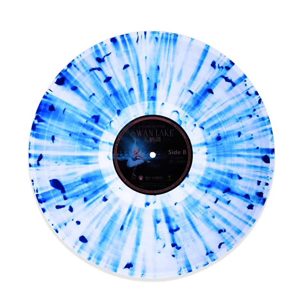 Fabrik preis Rekord Vinyl Press Disc Blue Splatter Schallplatte Drücken Herstellung Schallplatte Vinyl Musik