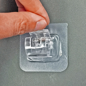 No-drill curtain rod <b>hooks</b>, curtain rod clips, curtain telescopic rod <b>adhesive</b> <b>hooks</b>, crossbar <b>adhesive</b> brackets and clips - Product Image 3