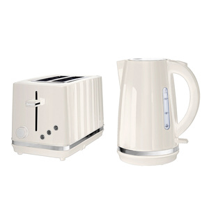 Plastic Electric <b>Kettle</b> Water Tea Cordless Body Jug Black <b>White</b> <b>Kettle</b> and Toaster Set - Product Image 2