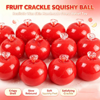 Gesimuleerde fruitige knapperige squishy waxbal stressverlichter fidget slow-rebound handgemaakte bureaudecoratie met anti-stress voordelen