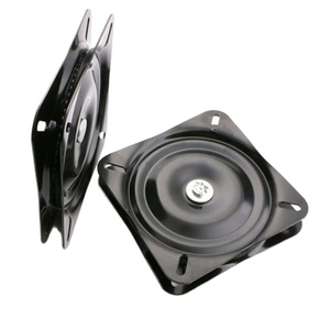 Furniture Hardware <b>Iron</b> Black Round Chair Base Heavy Duty Swivel Plate Solid Ring Ball Bearing Bathroom Use 360 Degree Free Spin - Product Image 2