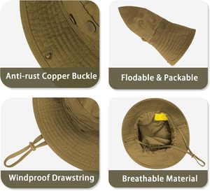 Sombrero para el Sol Unisex con Protección UV, Ala Ancha, Transpirable, UPF 50+, 100% Poliéster y Nailon, para Playa, Safari, Senderismo - Product Image 5
