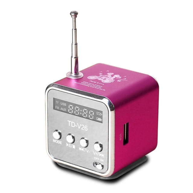 Portable Speakers With FM Mini Multi-function Radio USB Notebook Speakers for TV Phone Support SD/TF Card Mp3 Music Player