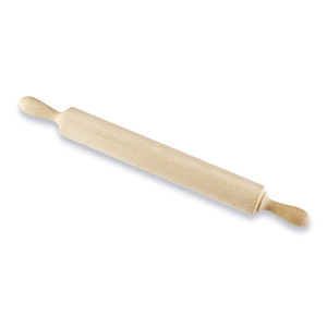 Mattarello in legno di faggio con manico da 18 pollici per impastare - Product Image 1
