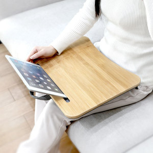 Soporte Portátil para Laptop y Tablet de Bambú Benbu Technology, para Uso en la Cama, Modelo Pequeño MT 3826, Modelo Grande MT 4232 - Product Image 5