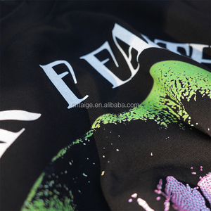 T-shirt <span class=keywords><strong>Homme</strong></span> Personnalisé Streetwear en Coton de Haute Qualité, Poids Lourd, Ourlet Brut et Effet Vieilli, Vente en Gros - Product Image 4