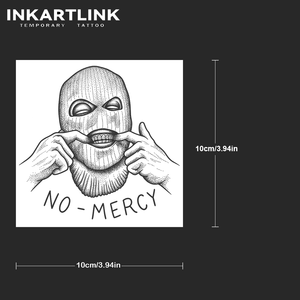 INKARTLINK Tatouage semi-permanent personnalisé réaliste Bandit masqué, art corporel, imperméable, longue durée 2 semaines, <span class=keywords><strong>encre</strong></span> <span class=keywords><strong>Jagua</strong></span> - Product Image 4