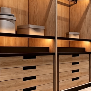 Système de dressing moderne sur mesure BOSNiE, <span class=keywords><strong>étagère</strong></span>s modulaires, tiroirs, meubles de <span class=keywords><strong>chambre</strong></span> à coucher écologiques et durables - Product Image 3