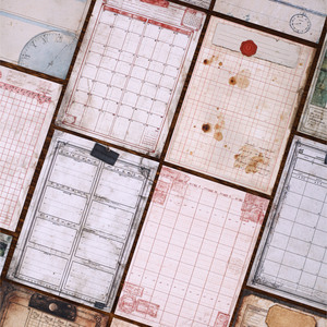 330 feuilles par paquet, papier artisanal, série calendrier, éléments décoratifs vintage DIY - Product Image 3
