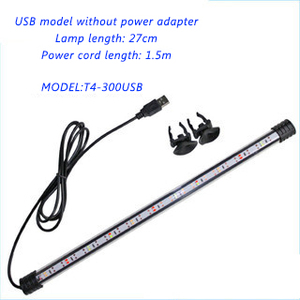 ไฟ LED สำหรับตู้ปลาแบบจุ่มใต้น้ำ USB T4 แบบสองแถว กันน้ำระดับ IP68 เปลี่ยนสีได้ RGB พร้อมถ้วยดูดสำหรับปลูกพืชในตู้<span class=keywords><strong>ปลา</strong></span> - Product Image 3