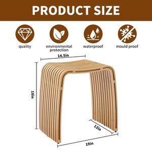 Nuevos Taburetes y Sillas de Comedor de <span class=keywords><strong>Diseño</strong></span> <span class=keywords><strong>Minimalista</strong></span> de Bambú para Comedor, Sala de Estar, Dormitorio, Baño, Muebles para el Hogar - Product Image 3