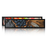 Zhsunyco - Pantalla LCD Ultra Ancha de 23.6 Pulgadas para Señalización Digital, Resolución 1920x540, para Tiendas/Supermercados en Interiores