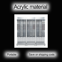 Support de présentation en acrylique transparent sur pied, grand et moderne, pour lunettes optiques, idéal pour magasin et mobilier de sol