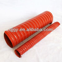 Conduit en silicone flexible carré industriel avec renfort en acier pour systèmes CVC