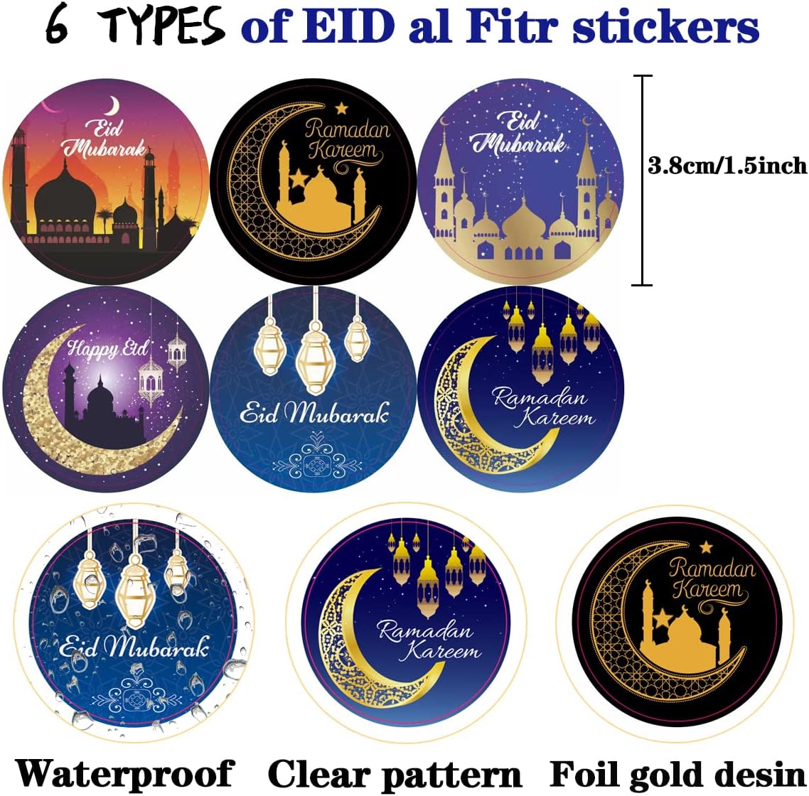 Colorful-(500pcs sticker/roll)