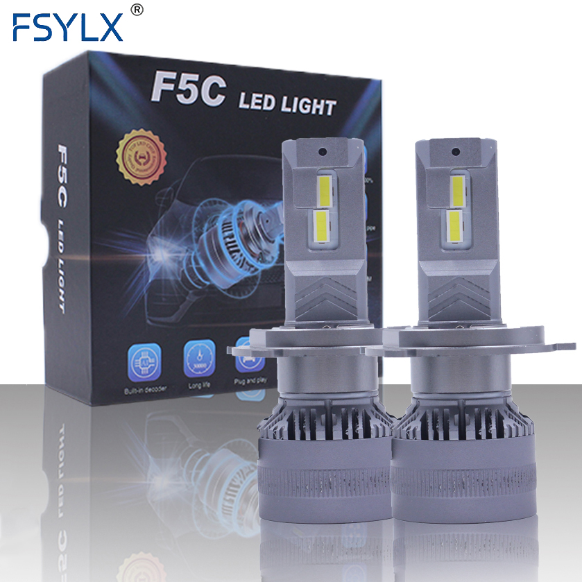 FSYLX 120W 12000LM H7 H4 Светодиодные Автомобильные фары F5C светодиодных фар для авто фары лампы H1 H3 H7 H11 9005 9006 H13 9007 H4 Автомобильные светодиодные фары