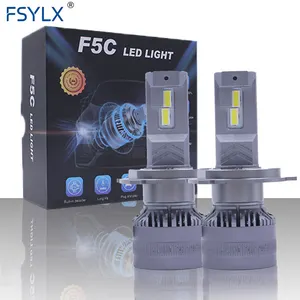 FSYLX 120W 12000LM H7 H4 LED araba kafa lambaları F5C LED oto far ampul H1 H3 H7 H11 9005 9006 h13 9007 H4 araba LED far