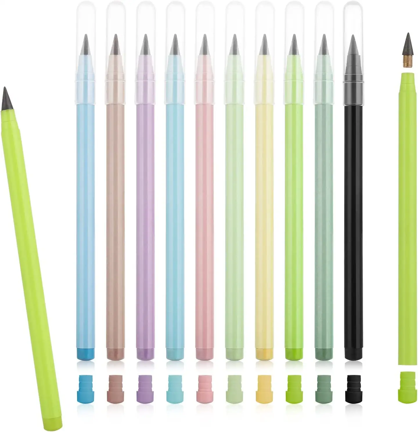 Crayon magique sans encre, crayon éternel éternel avec gomme Infinity crayon réutilisable pour l'écriture et le dessin