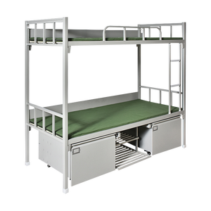 Fabricant de lits superposés en métal à bas prix Adultes modernes avec rangement Ados Garçons avec matelas <span class=keywords><strong>Lit</strong></span> superposé King Size en auberge de jeunesse - Product Image 6