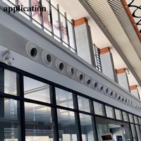 Diffuseurs à jet sphérique modernes en aluminium de fabrication chinoise pour aéroports, avec alimentation en air réglable et longue durée de vie