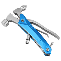 Couteau de poche en acier inoxydable pour le camping en plein air MT-1061, marteau de qualité industrielle, pince de survie 14-en-1, lame de scie, personnalisable OEM