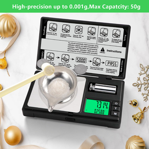 Xách tay 200g/0.01 kỹ thuật số Pocket trang sức quy mô đa chức năng LCD hiển thị trọng lượng Y Học Vàng tải lại bột tối đa 1kg - Product Image 2