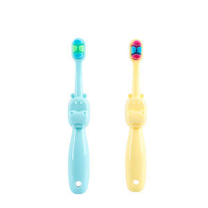 Children's Toothbrush Little Hippo Soft Bristles Small Head For 0-6 Years Old Baby Manual Toothbrush In Stock Wholesale - Product Image 3