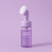 Cosmétique Visage Rose Mousse Nettoyant 150ml Pompe Bouteille Rechargeable Savon Bouteille Distributeur Rose Blanc Vide Pet Mousse Pompe Savon Bouteille