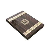 Boîte d'emballage en bois finition bois d'ébène, piano personnalisé de luxe en bois pour chocolat, boîte de date, dubaï, 50 pièces