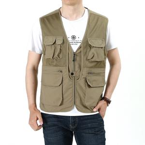 Gilet tattico da uomo ad asciugatura rapida gilet tattico ultraleggero da arrampicata con più tasche gilet da pesca primavera estate - Product Image 5