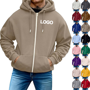 Felpa con Cappuccio Personalizzata da Uomo, Giacca Leggera in Pile, Felpa Casual Oversize con Tasche - Product Image 1