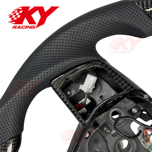 พวงมาลัยคาร์บอนไฟเบอร์แบบกำหนดเองสำหรับ Hyundai Sonata Sports สำหรับ Elantra N I30N I20N - Product Image 2