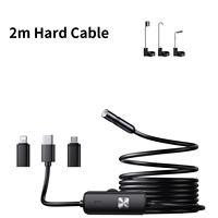 Caméra endoscopique industrielle HD, boroscope d'inspection portable, caméra de poche pour moteur et tuyaux, IP67, OEM ODM, batterie au lithium LED, autonomie de 3,5 h