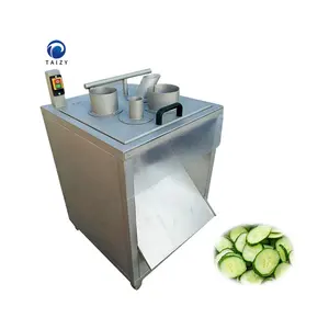 Máquina automática de corte de pepino de planta de folha de banana máquina fatiadora de batata