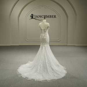 สำหรับ GT26049 ชุดแต่งงานแบบสั้นประดับเลื่อมพร้อมดอกไม้สำหรับผู้หญิง - Product Image 3