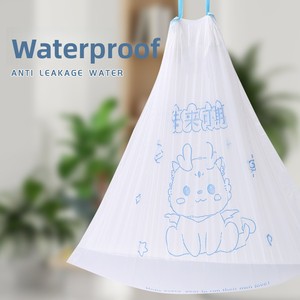 Sacchetto Personalizzabile con Chiusura Automatica e Cordoncino, Stampa Flessografica, Multistrato in PE, Usa e Getta, Portatile, Fondo Quadrato, per Negozi di Alimentari - Product Image 4