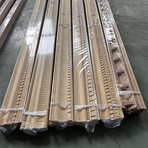 BAIYI WOOD Cornice Decorativa Tradizionale Antica per Porta, Modanatura a Corona, Cornici in <span class=keywords><strong>Legno</strong></span> Intagliato Non Finito Liscio - Product Image 6