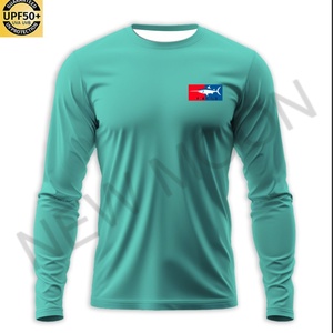เสื้อตกปลาแบบซับลิเมชั่นป้องกันแสงแดด UV 50+ สำหรับกิจกรรมกลางแจ้ง แห้งเร็ว แขนยาว ผู้ชาย เสื้อโพลีเอสเตอร์ประสิทธิภาพสูง - Product Image 2