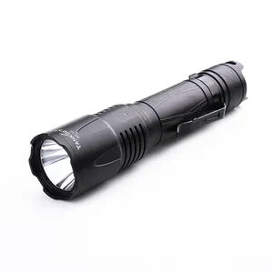 Tank007 lanterna led eua, 1800 lúmens, usb, recarregável, poderosa, impermeável, para caça, lanterna tática