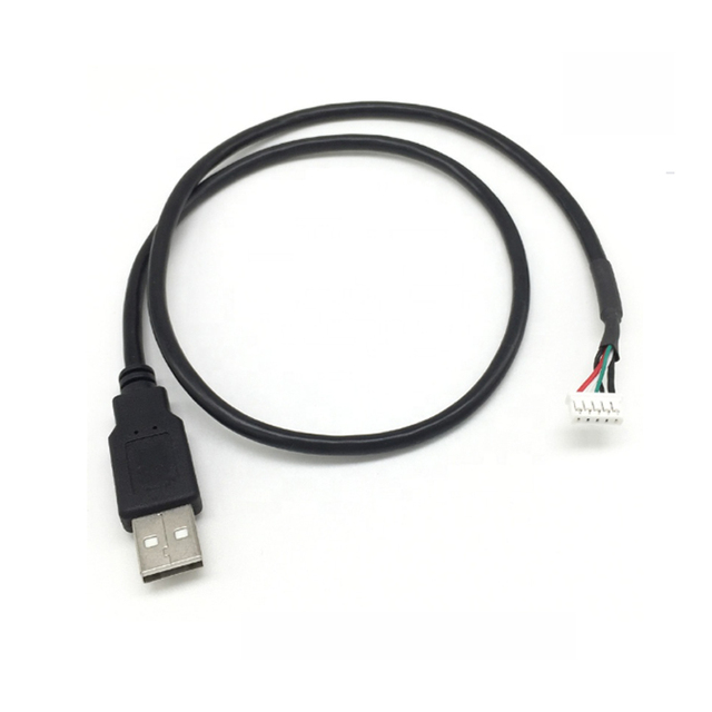 Custom USB 2.0 a Male to JST 5pin Cable for Printer Camera Computer & Barcode Scanner with Braid Shielding