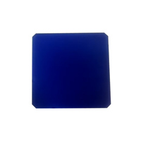 Cellule Solaire Monocristalline PERC 6,54W 166x166mm 6BB Sans Busbar 23,9% d'Efficacité Bleu Foncé Haute Absorption de Lumière